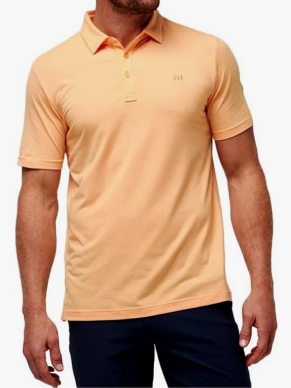 Travis Mathew Men's The Heater Performance Polo in Yellow